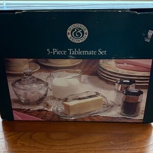 5-Piece Tablemate Set - Clear